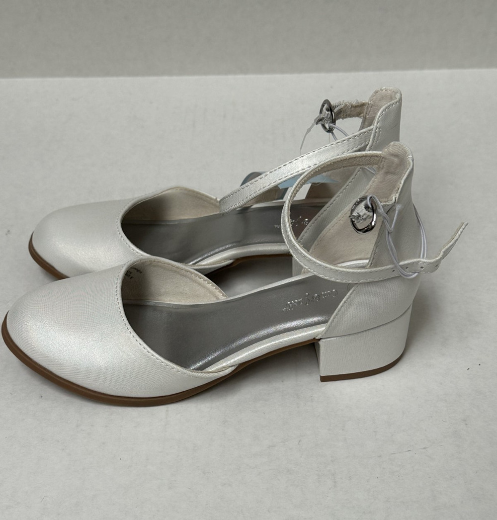 Cat & Jack Kids' Girls Shoes Hazel Dress Heels White Size 4